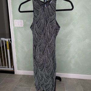 Black Rhinestoned Dress